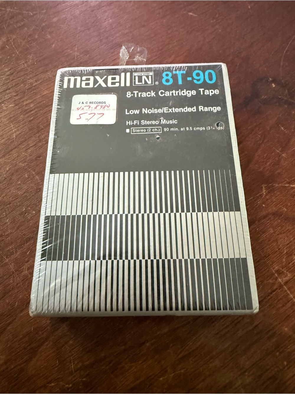 Maxell 8T-90 Blank 8-Track Cartridge Tape Low Noise 90 Minutes NEW-SEALED VTG